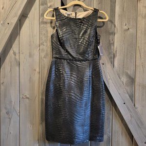 NWT Muse black leather cutout sheath dress size 2
